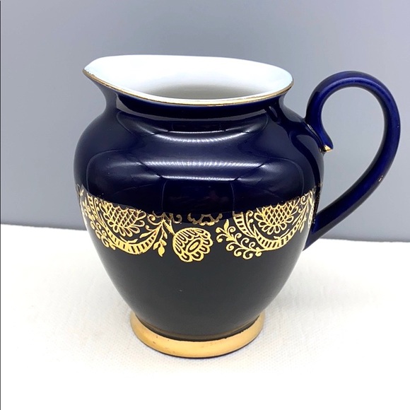 Lomonosov Other - VTG Russian Lomonosov Cobalt Blue & Gold Creamer